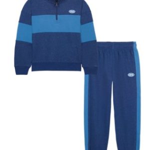 UA Colorblock Little Boys' ¼ Zip Set