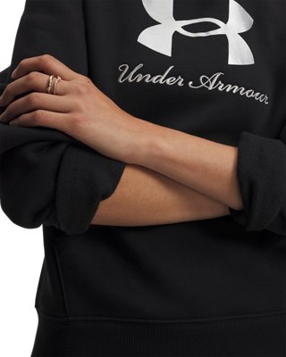 UA Rival Fleece Shimmer Women's Hoodie - Image 4