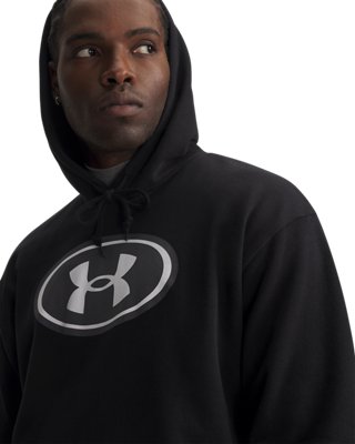 UA Rival Fleece Branded Men's Hoodie - Image 4