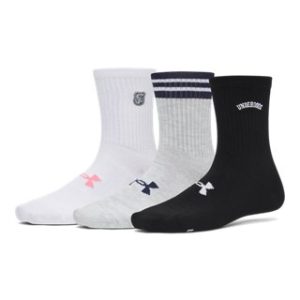 UA Essential Women's 3-Pack Mid Crew Socks